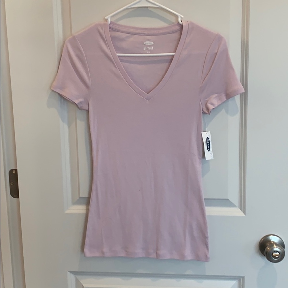 NWT Lavender V-neck tee